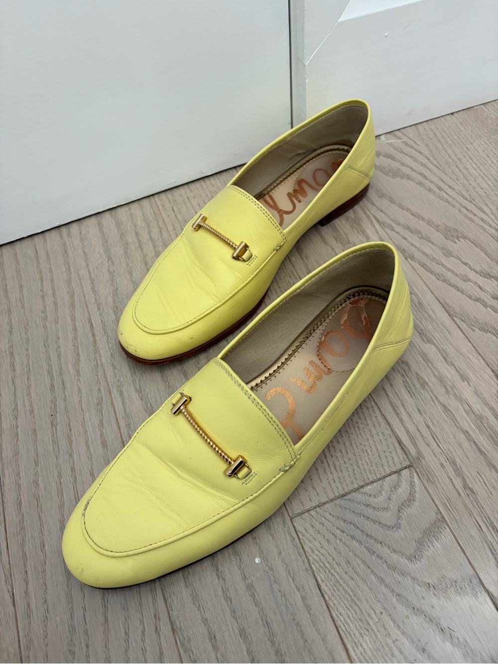 Sam Edelman Butter yellow lorianne bit laofer